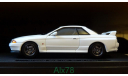 Nissan Skyline GT-R (BNR32) WHITE, ebbro, 1:43, металл, масштабная модель, scale43