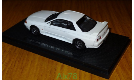 Nissan Skyline GT-R (BNR32) WHITE, ebbro, 1:43, металл, масштабная модель, scale43