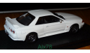 Nissan Skyline GT-R (BNR32) WHITE, ebbro, 1:43, металл, масштабная модель, scale43