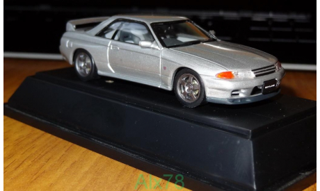 Nissan Skyline GT-R (BNR32) SILVER, ebbro, 1:43, металл, масштабная модель, scale43