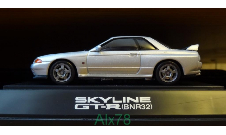 Nissan Skyline GT-R (BNR32) SILVER, ebbro, 1:43, металл, масштабная модель, scale43