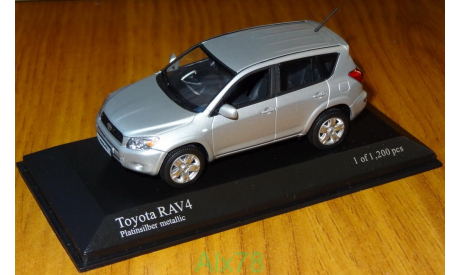 Toyota RAV 4, 2006, Minichamps, Platinsilber metallic, 1:43, металл, масштабная модель, scale43