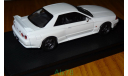 Nissan Skyline GT-R (BNR32) WHITE, Ebbro, 1:43, металл,, масштабная модель, scale43