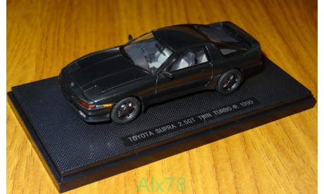 Toyota Supra 2,5GT Twin Turbo R JZA70 1990, Dark Green, Ebbro, 1:43, металл, масштабная модель, 1/43