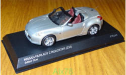 Nissan Fairlady Z Roadster (Z34), brilliant silver, Kyosho, 1:43, металл