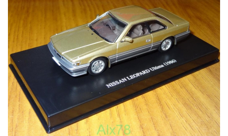 Nissan Leopard Ultima (F31) 1986, Gold, Aoshima Dism, 1:43, металл, масштабная модель, 1/43