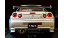 Nissan Skyline GT-R R34 Nismo Z-Tune, silver, Ebbro, 1:43, металл, масштабная модель, scale43