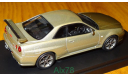 Nissan Skyline GT-R (BNR34) M-Spec, Silica Brass, Kyosho, 1:43, металл, масштабная модель, scale43