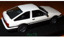 Toyota Sprinter Trueno 1983 AE86 Panda with alloy weels, Ebbro, 1:43, металл, масштабная модель, 1/43