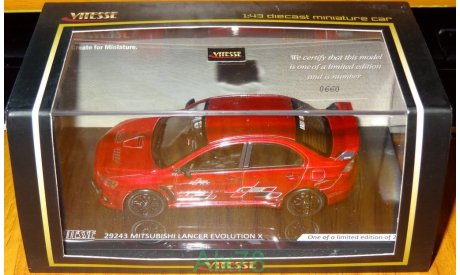 Mitsubishi Lancer Evolution X RalliArt, Vitesse, 1:43, металл, масштабная модель, scale43