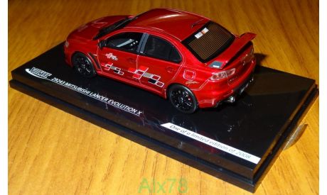 Mitsubishi Lancer Evolution X RalliArt, Vitesse, 1:43, металл, масштабная модель, scale43