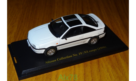 Nissan NX coupe 1990 №19, Японская журналка Nissan Collection, 1:43, металл, масштабная модель, Norev, 1/43