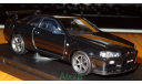 Nissan Skyline GT-R (BNR34) V-Spec II, Black pearl, Kyosho, 1:43, металл, масштабная модель, 1/43