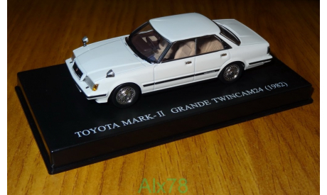 Toyota Mark II Grande Twin Cam 24, GX61, 1982, Aoshima Dism, 1:43, металл, масштабная модель, 1/43
