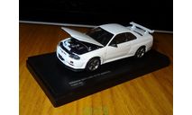 Nissan Skyline GT-R (BNR34) V-Spec N1, White, Kyosho, 1:43, металл, масштабная модель, scale43