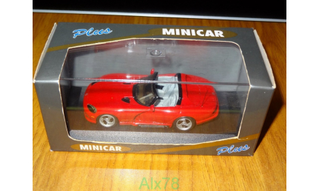 Dodge Viper, 1:43, Minicar Plus, France, масштабная модель, scale43