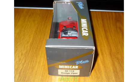Dodge Viper, 1:43, Minicar Plus, France, масштабная модель, scale43