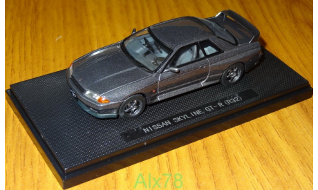 Nissan Skyline GT-R (BNR32) GUN GRAY, Ebbro, 1:43, металл, масштабная модель, 1/43