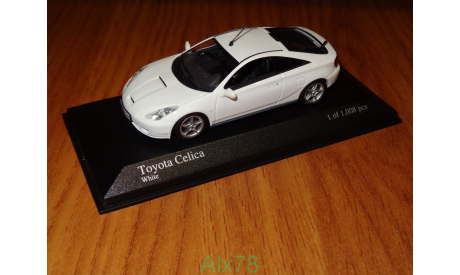 Toyota Celica, White, Minichamps, 1:43, металл, масштабная модель, 1/43