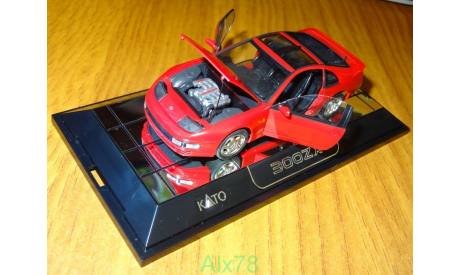 Nissan 300ZX, red, KATO, LHD, 1:43, кузов пластик-дно металл, масштабная модель, scale43