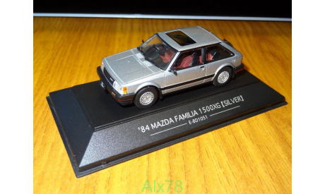 Mazda Familia 1500XG 1984 E-BD1051, Silver, SAPI, 1:43, металл, масштабная модель, 1/43