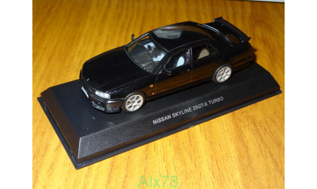 Nissan Skyline 25GT-X Turbo ER34, 1998, Black Pearl, Kyosho, 1:43, металл, дорестайл, масштабная модель, scale43