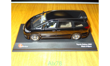 Toyota Estima 2006, Black, Kyosho, 1:43, металл, масштабная модель, scale43
