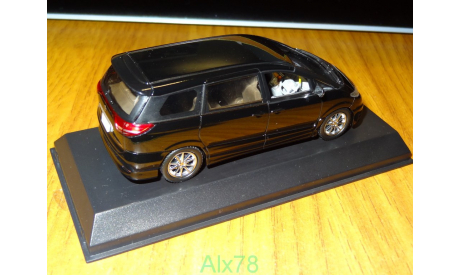 Toyota Estima 2006, Black, Kyosho, 1:43, металл, масштабная модель, scale43