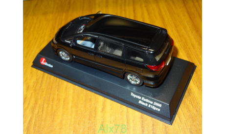 Toyota Estima 2006, Black, Kyosho, 1:43, металл, масштабная модель, scale43