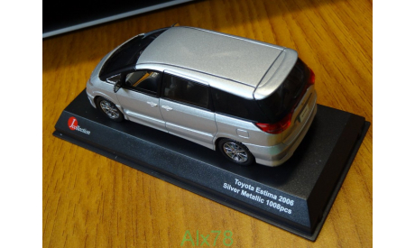 Toyota Estima 2006, Silver, Kyosho, 1:43, металл, масштабная модель, scale43