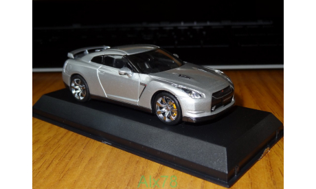 Nissan GT-R R35 2008, Silver, Kyosho, 1:43, металл, масштабная модель, scale43