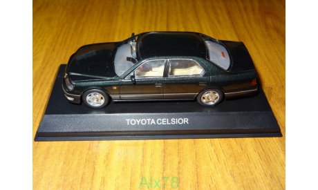 Toyota Celsior 1997, Dark Green, Kyosho, 1:43, металл, масштабная модель, scale43