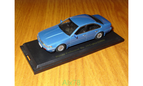 Nissan Cefiro, 1988, Nissan Collection №39, 1:43, металл, в боксе, масштабная модель, Kyosho, scale43