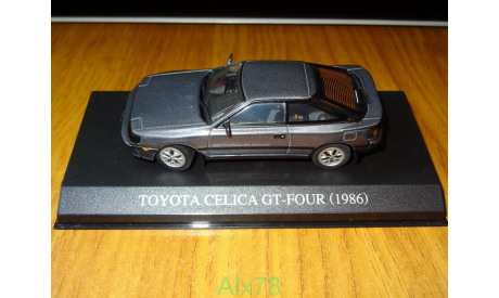 Toyota Celica GT-Four 1986,  Aoshima Dism, 1:43, металл, масштабная модель, scale43