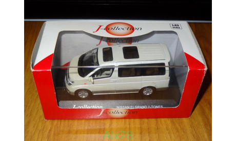 Nissan Elgrand 2-Tone, J-Collection, 1:43, металл, масштабная модель, scale43