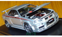 Nissan Skyline GT-R R34 Nismo S-Tune, silver, Kyosho, 1:43, металл, масштабная модель, scale43