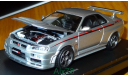 Nissan Skyline GT-R R34 Nismo S-Tune, silver, Kyosho, 1:43, металл, масштабная модель, scale43