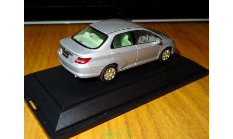 Honda Fit Aria, Satin Silver, Ebbro, 1:43, металл, масштабная модель, scale43