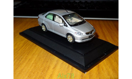 Honda Fit Aria, Satin Silver, Ebbro, 1:43, металл, масштабная модель, scale43
