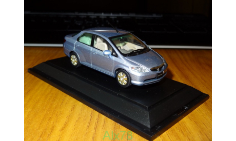 Honda Fit Aria, Ice Blue, Ebbro, 1:43, металл, масштабная модель, scale43