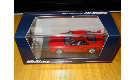 Nissan Skyline, 25GT Turbo 1998, Red, Hi-Story, 1:43, смола, масштабная модель, scale43