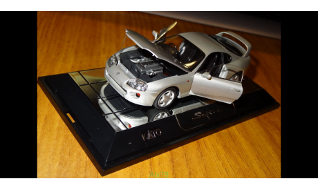 Toyota Supra, Silver, Kato, 1:43, кузов пластик, дно металл, масштабная модель, 1/43