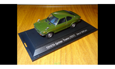 Toyota Sprinter Trueno 1972, TE27, Green, Ebbro,1:43, металл, масштабная модель, scale43