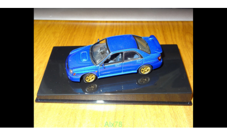 Subaru Impreza WRX Sti, 2001, Blue, Autoart, 1:43, Металл, масштабная модель, scale43