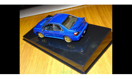 Subaru Impreza WRX Sti, 2001, Blue, Autoart, 1:43, Металл, масштабная модель, scale43