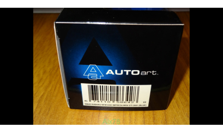 Subaru Impreza WRX Sti, 2001, Blue, Autoart, 1:43, Металл, масштабная модель, scale43