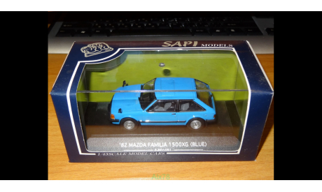 Mazda Familia 1500XG 1982 E-BD1051, Blue, SAPI, 1:43, металл, масштабная модель, scale43