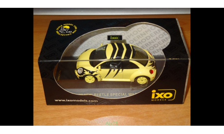 VolksWagen New Beetle Special Wasp Livery, 1:43, металл, масштабная модель, IXO Road (серии MOC, CLC), 1/43
