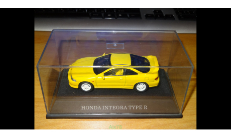 Honda Integra Type R, Yellow, Ebbro, 1:43, Металл, масштабная модель, 1/43