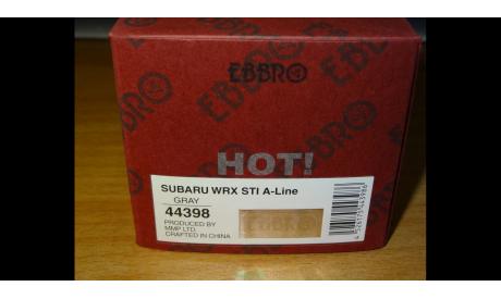Subaru Impreza WRX STI A-Line, Ebbro, 1:43, металл, масштабная модель, scale43